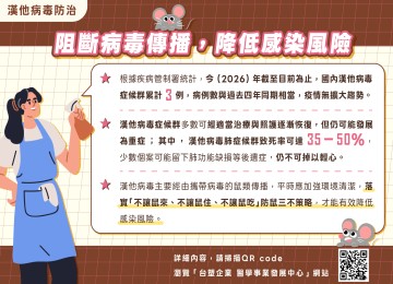 漢他病毒防治懶人包-落實防鼠「三不」策略，漢他病毒不來找
