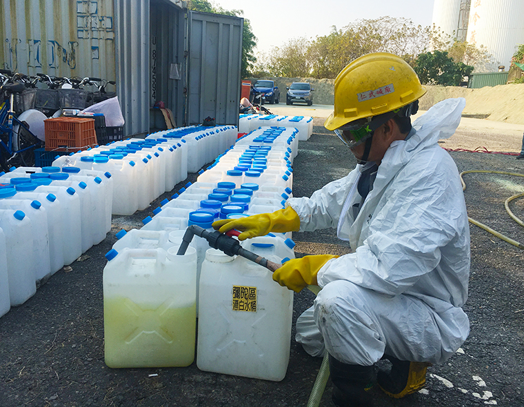 台塑公司捐贈漂白水作為環境清潔及對抗新冠肺炎疫情及防制登革熱  